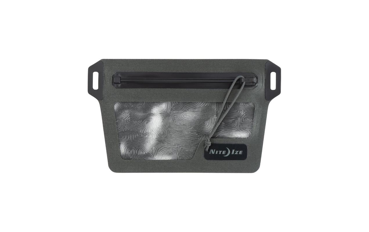 Nite Ize Reissverschlusstasche 140 × 100 × 10 mm – wasserfestes TPU, Schwarz