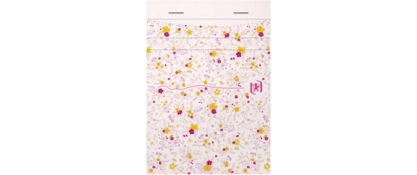 Oxford Notizblock A6, liniert, 6 mm, Klammerheftung, 80 Blatt, perforiert, 90 g/m² – mehrfarbig