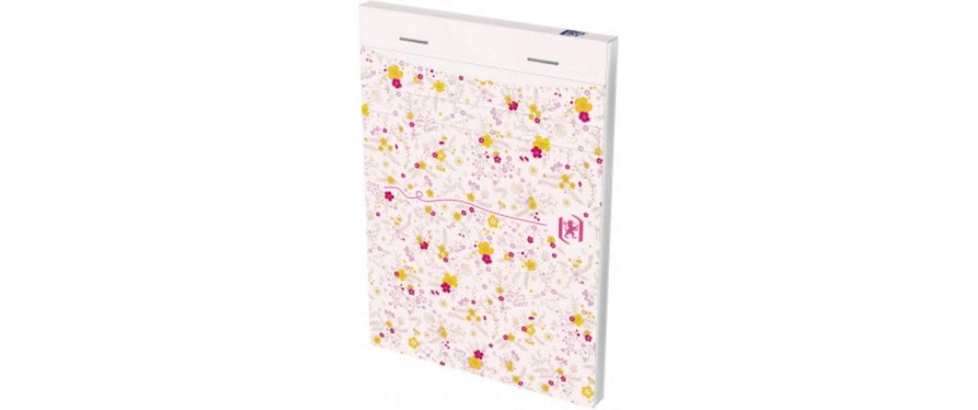Oxford Notizblock A6, liniert, 6 mm, Klammerheftung, 80 Blatt, perforiert, 90 g/m² – mehrfarbig