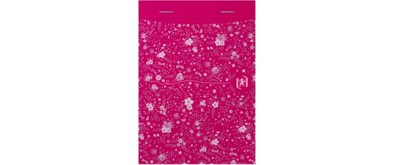 Oxford Notizblock A6, liniert, 6 mm, Klammerheftung, 80 Blatt, perforiert, 90 g/m² – mehrfarbig