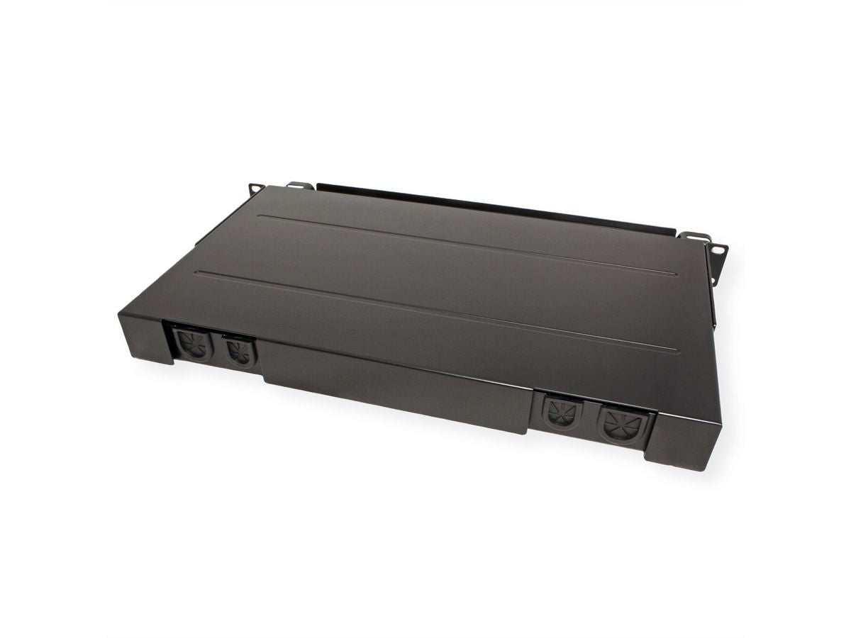 ROLINE Patchpanel LWL – 12× SC-Simplex oder LC-Duplex, 19", 1U, schwarz