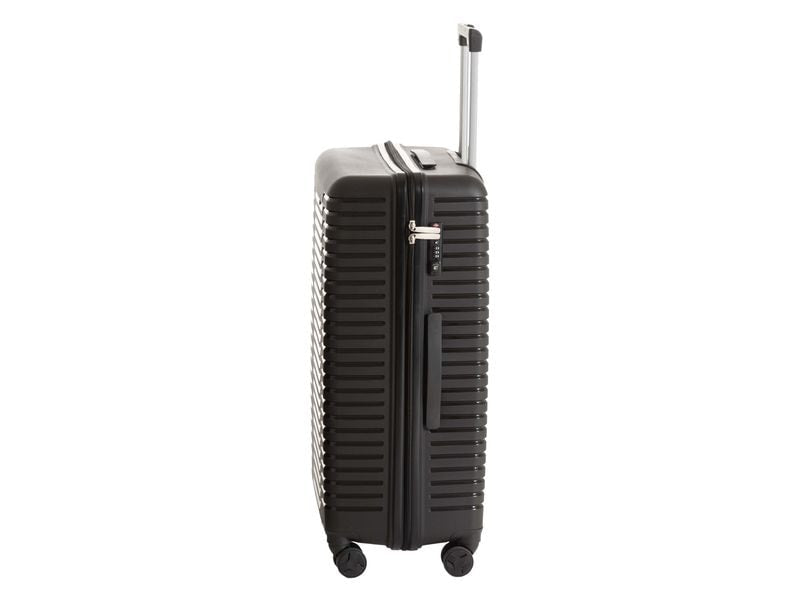 KOOR Trolley – 95 l, PP, 4 Rollen, mit TSA, schwarz, 46 × 76 × 30 cm