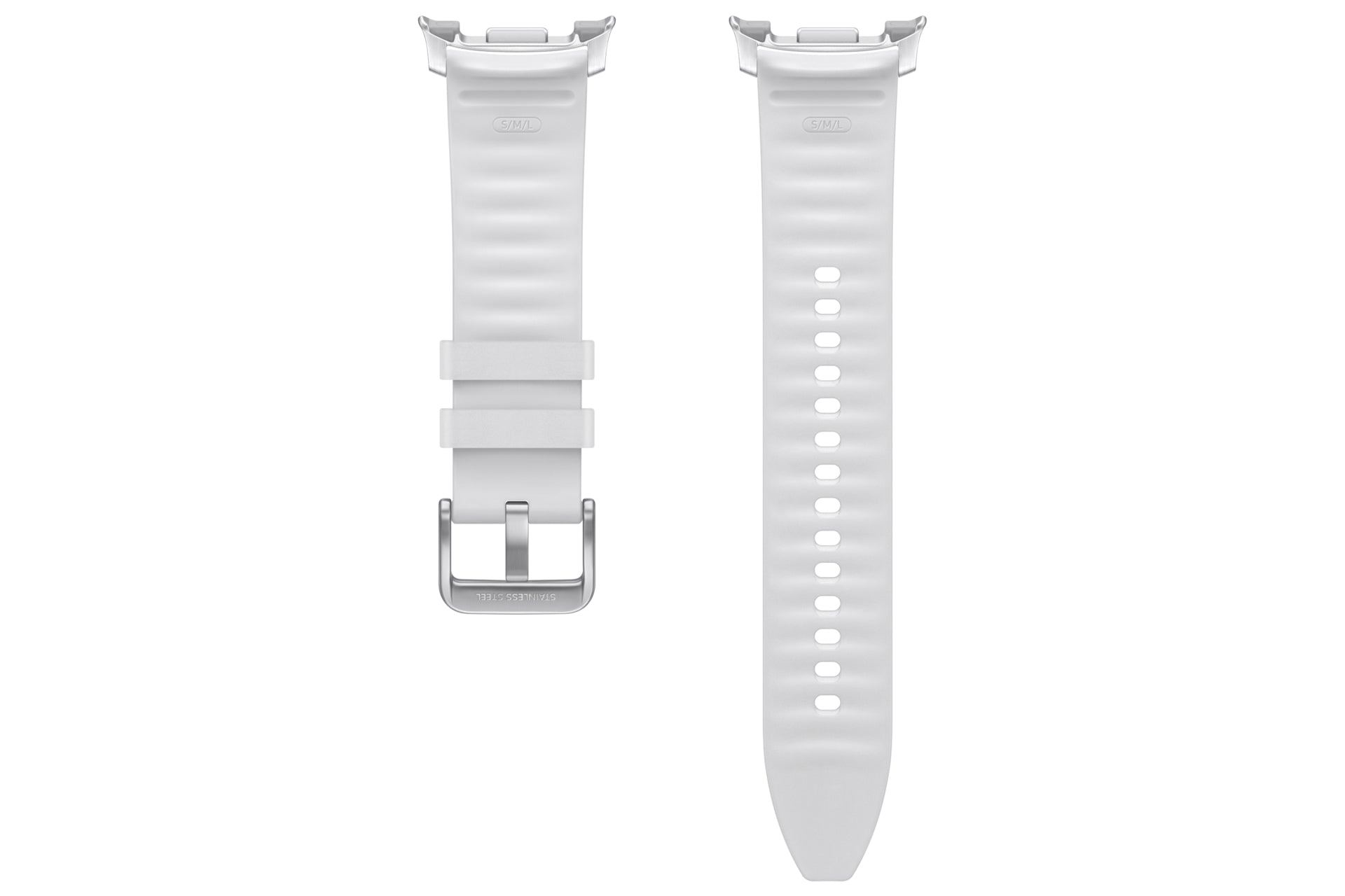 Samsung Hybrid Armband, Weiss, S/M, M/L, für Galaxy Watch8, Watch8 Classic
