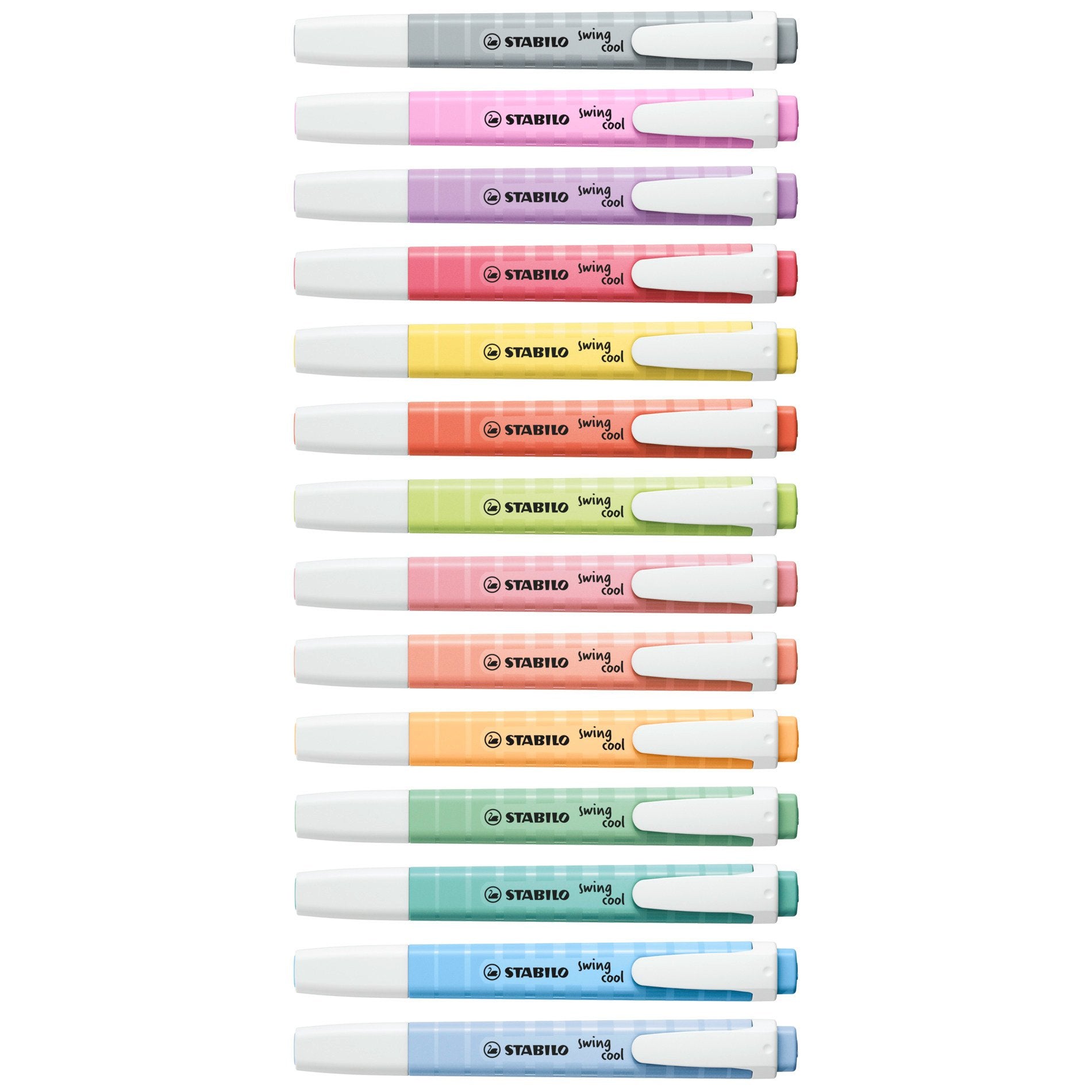 STABILO swing cool Pastel Edition Textmarker Gelb – Keilspitze, 1–4 mm