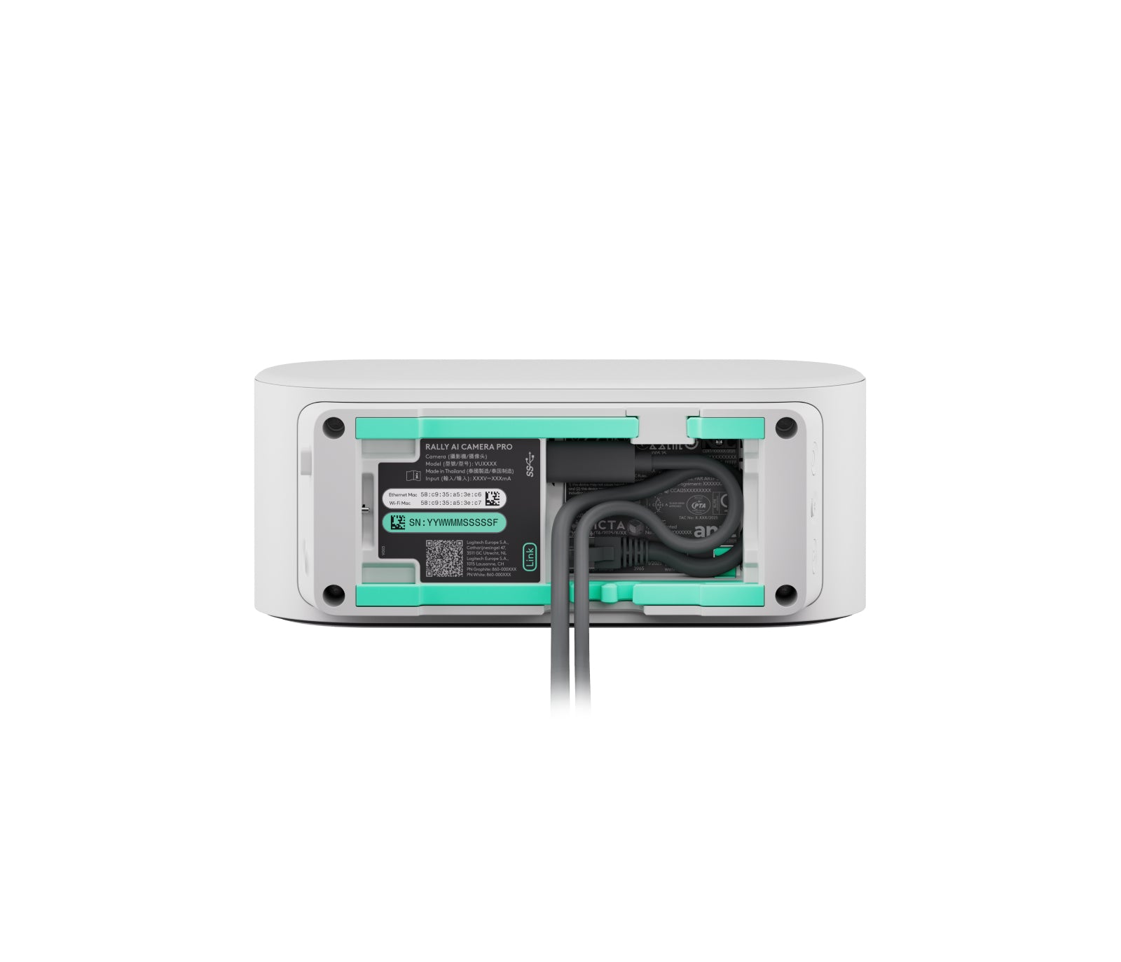 Logitech Rally AI Kamera Webcam – Off-White