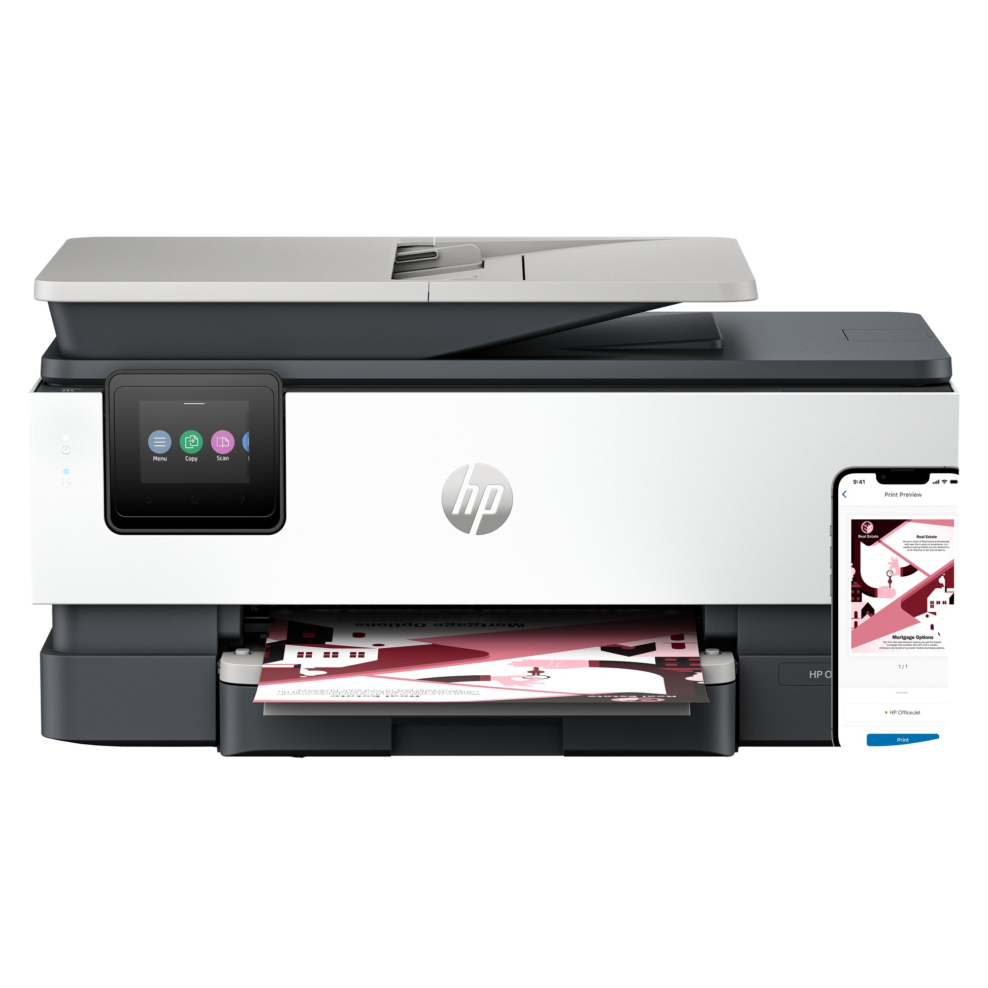 HP Officejet Pro 8122E – Farbiges Tintenstrahl-MFP, 3-in-1 – ADF