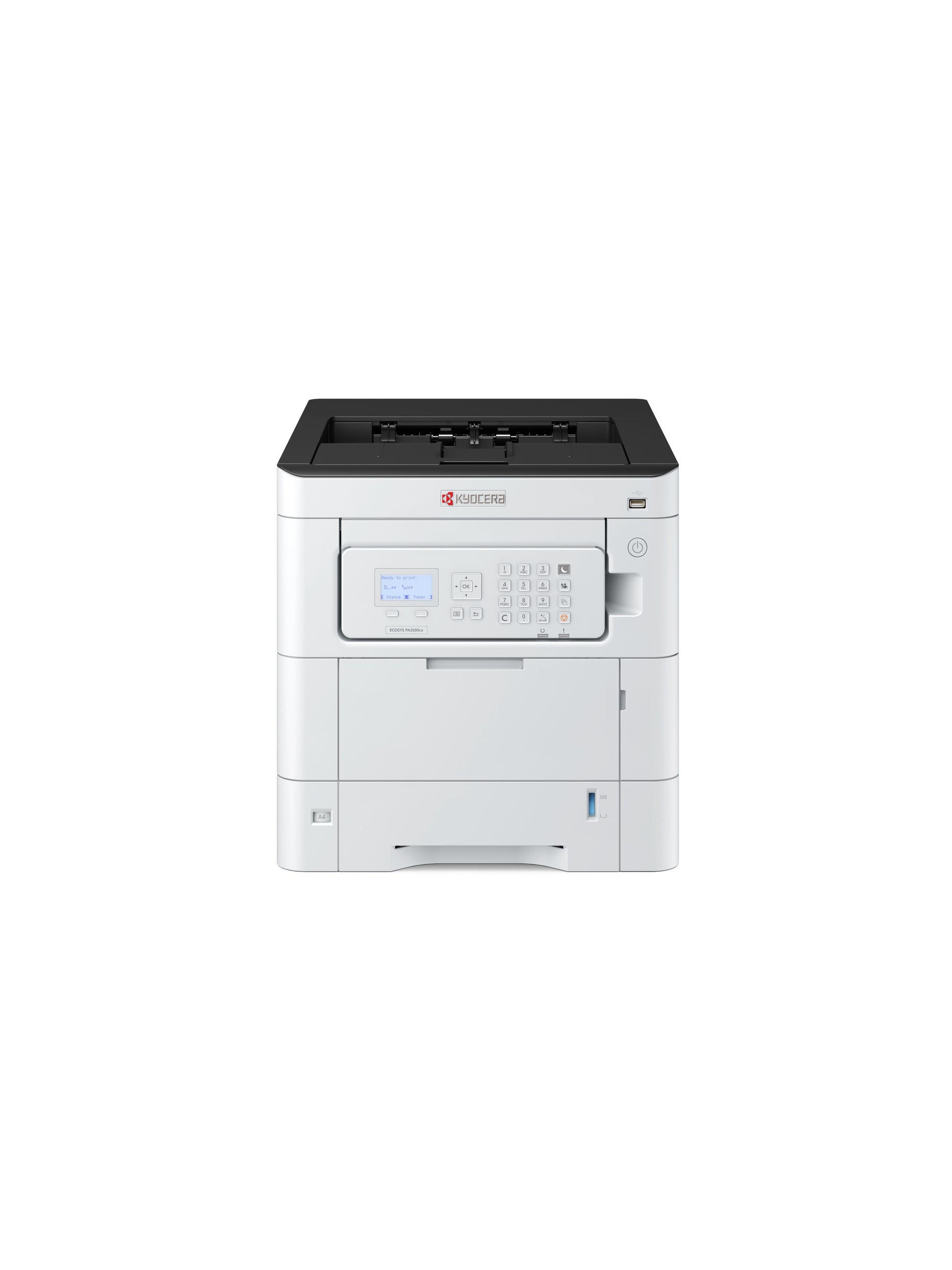 KYOCERA ECOSYS PA3500cx – A4, Farbe, Duplex, 35 S./Min., 1200 × 1200 dpi, LAN/USB, Papier: 650 Blatt