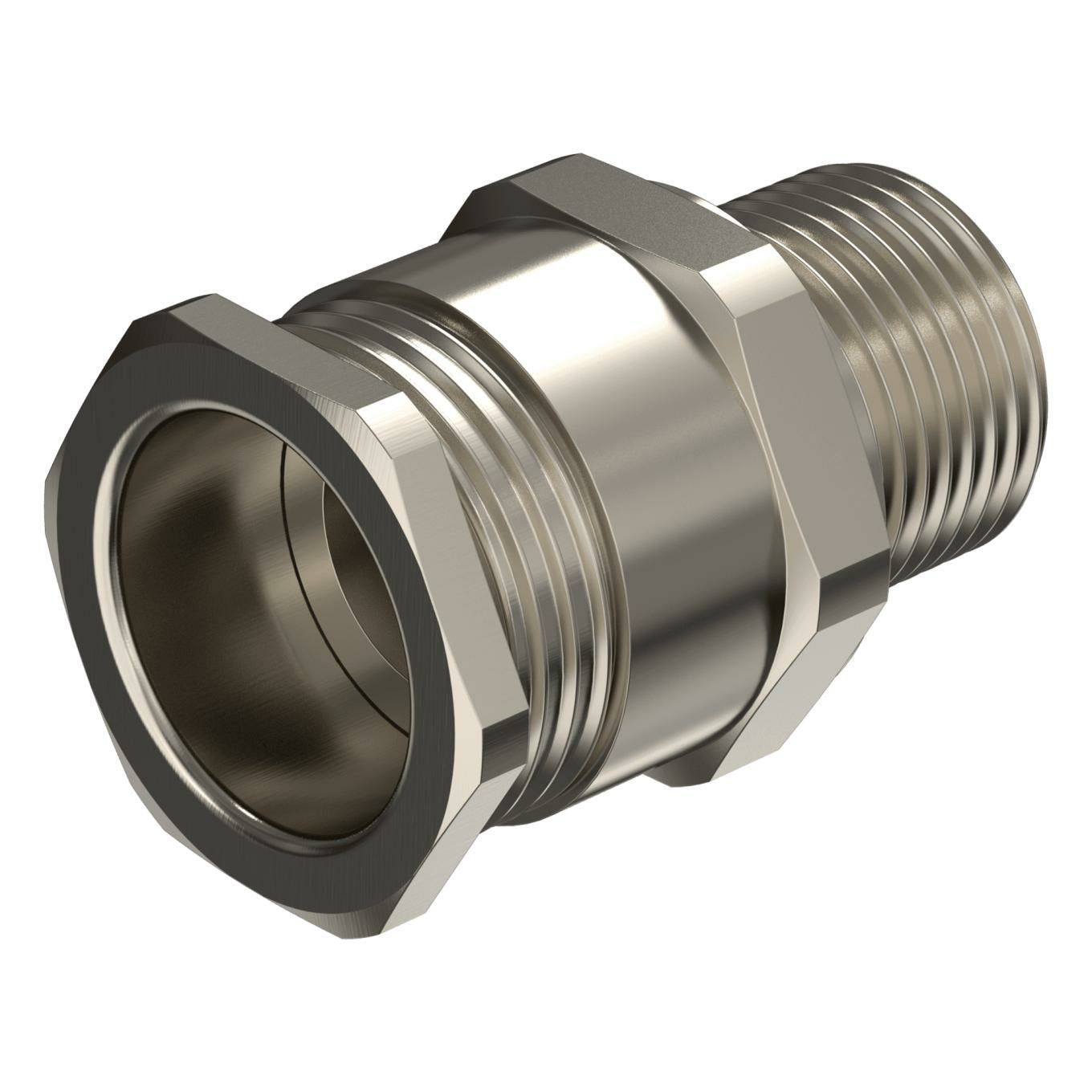 Axis Kabelverschraubung M20×1,5, Ø 6,5–14 mm, IP66/67/68, Messing/Nickel – Silber