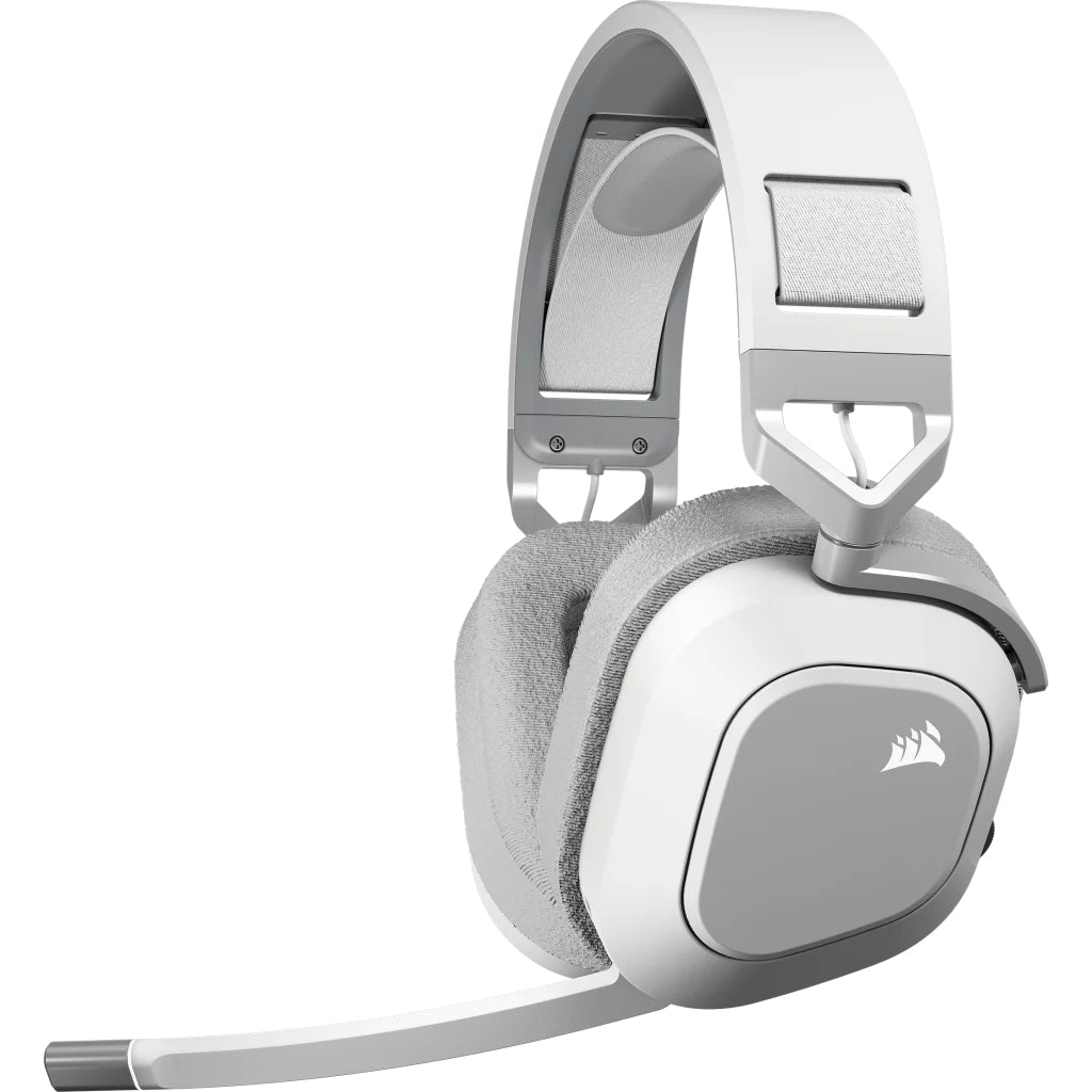 Corsair HS80 MAX – Bluetooth 5.2 Gaming-Headset, 2,4 GHz Low-Latency – PS5/PC – Weiss
