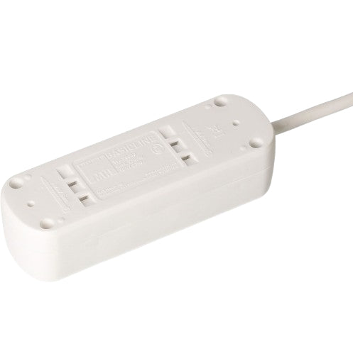 Max Hauri AG Max Hauri Basic Line Steckdosenleiste, 3×T13, mit Schalter, 1,5 m, Eingang T12, IP20 – weiss