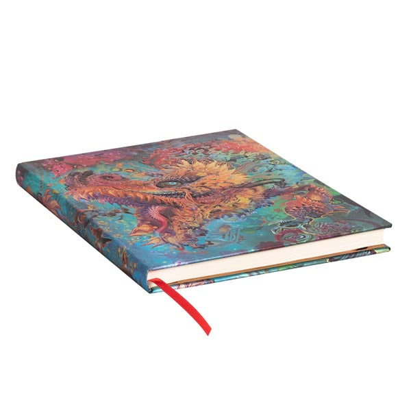 Paperblanks Notizbuch – 175 × 230 mm – 120 g/m² – Hardcover, Gummiband, Einstecktasche, mehrfarbig, FSC