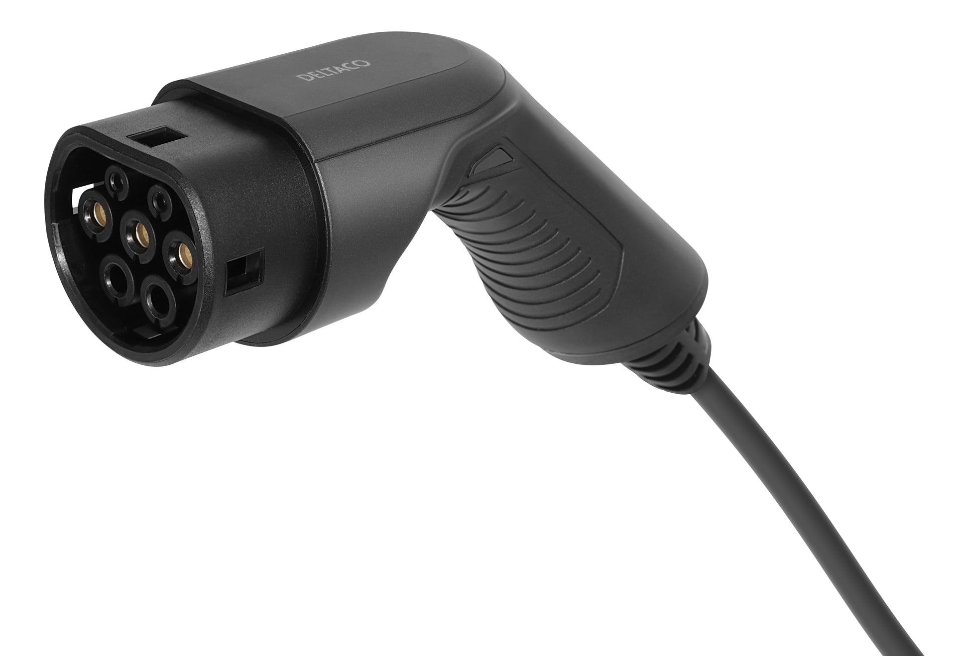 Deltaco e-Charge Verlängerungskabel, Typ 2–Typ 2, 8 m, IP66 – schwarz