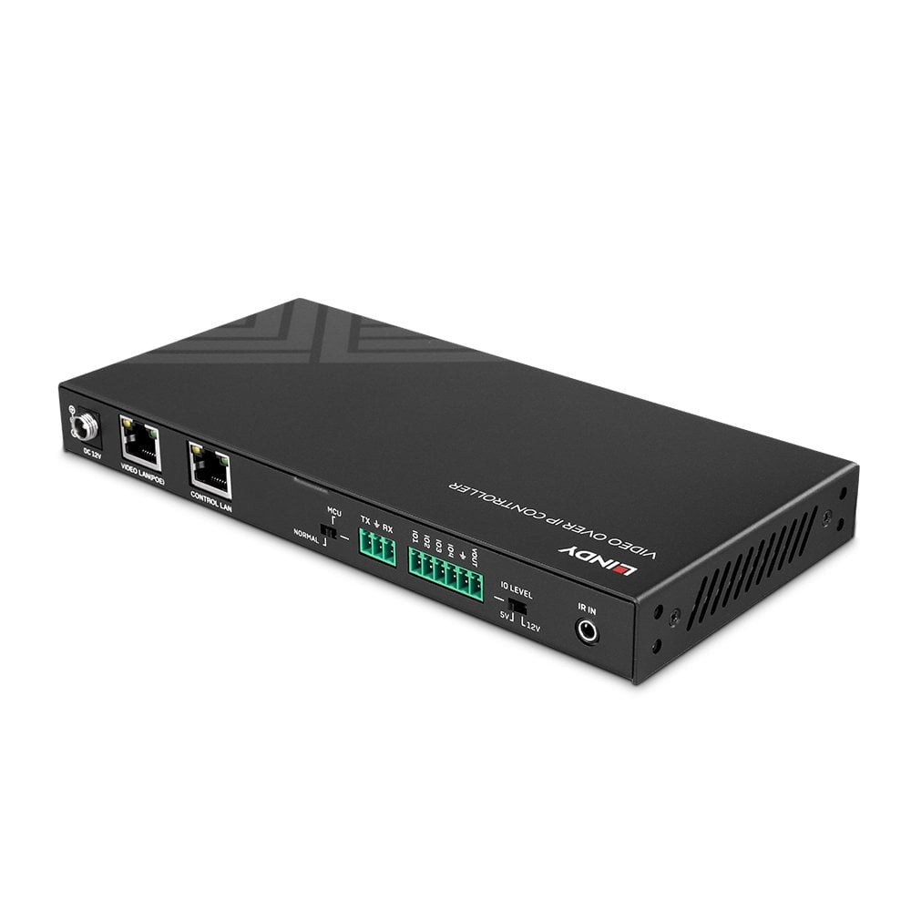 Lindy 4K30 – AV-Repeater – 4K UHD, kabelgebunden, RJ-45, PoE – für HDMI & USB über IP – Schwarz