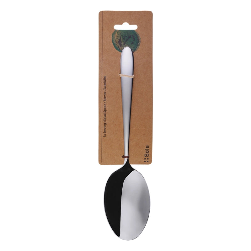 Sola Basic Alpha Salatlöffel – 21 cm, 18/10 Edelstahl, spülmaschinenfest
