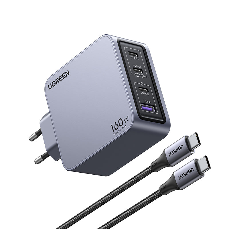 Ugreen Nexode Pro Netzteil – 160 W, PD, GaN – für Smartphones, Tablets, Laptops