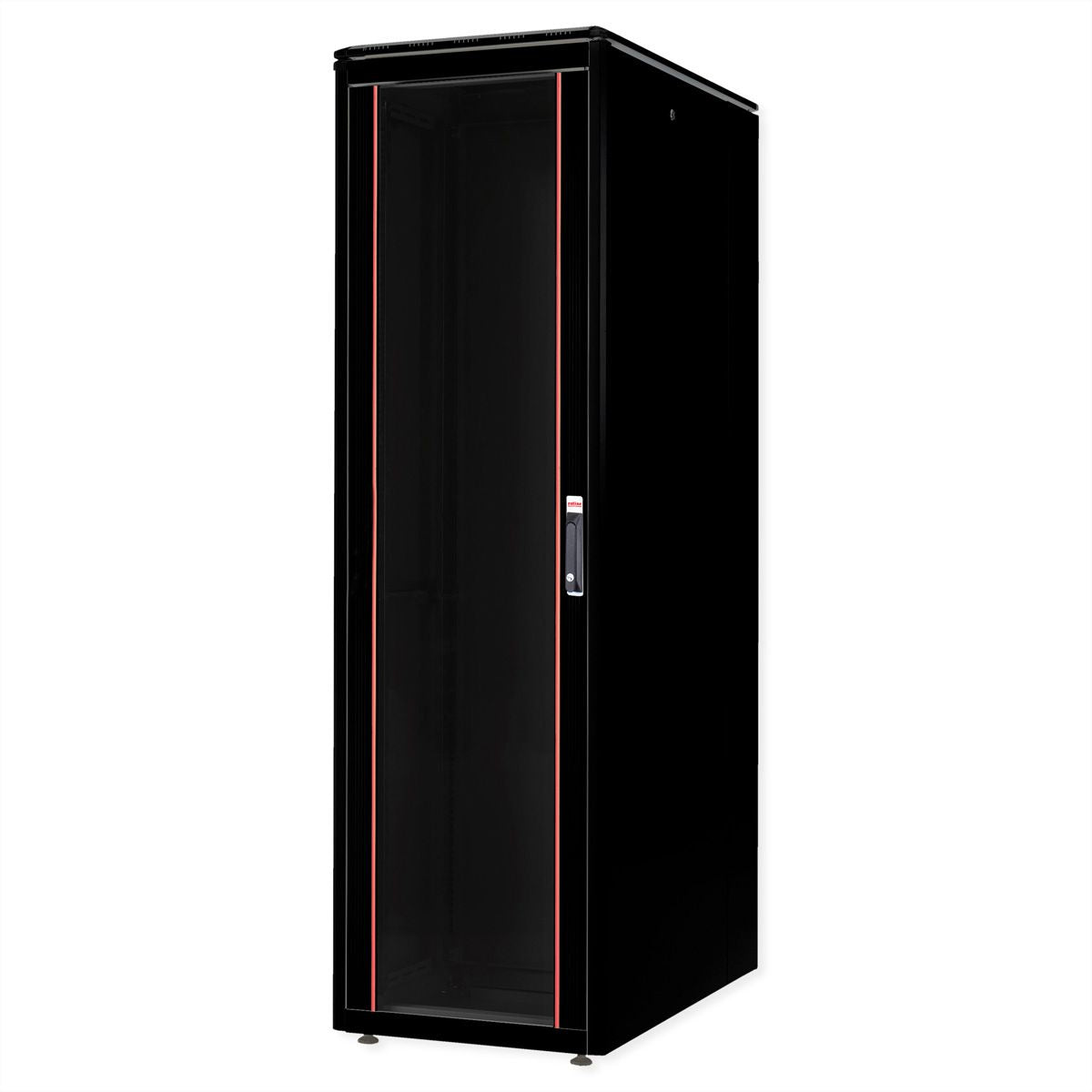 ROLINE Pro – 19" Netzwerkschrank 47U, IP20, abschliessbar, 600 × 1000 × 2276 mm, schwarz, Stahl