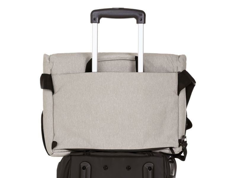 ONIT Notebook-Tasche bis 15,6" – Trolley-Band, rPET – Grau