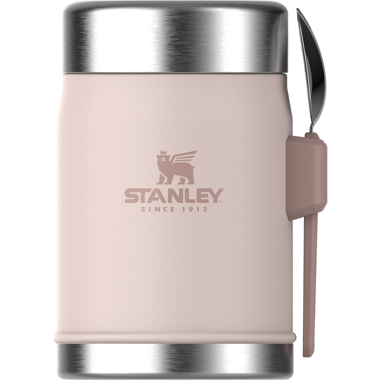 Stanley Vorratsdose 400 ml, 13,5 × 8,6 × 10,7 cm, Edelstahl, vakuumisoliert, leckdicht, rosa