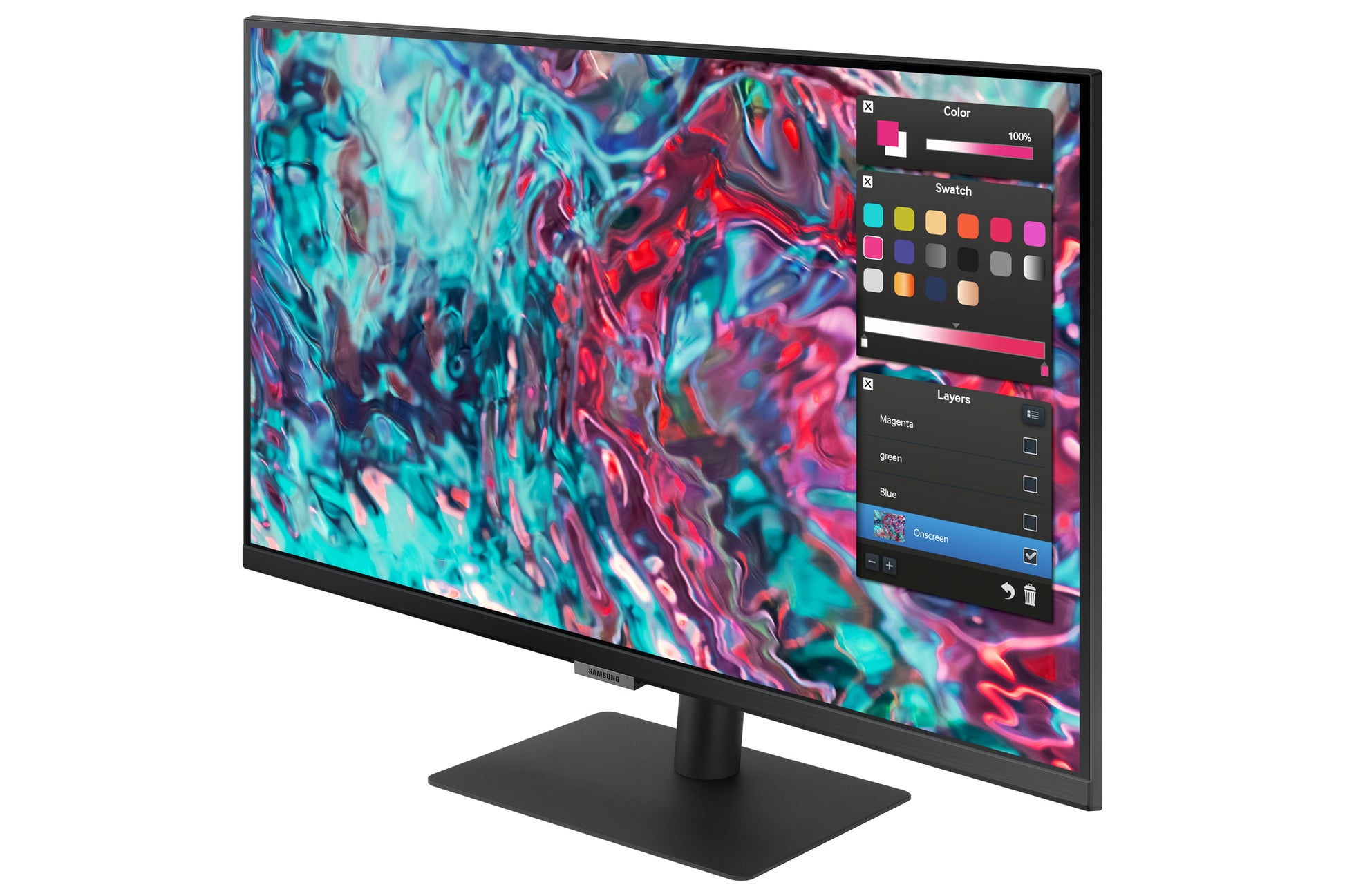 Samsung S27B800TGU – Monitor, 27", 3840 × 2160 (UHD 4K), IPS, 60 Hz, 350 cd/m², Schwarz