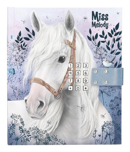 Depesche Miss Melody Tagebuch – 155 × 180 mm – mit Code und Musik, gebunden, mehrfarbig