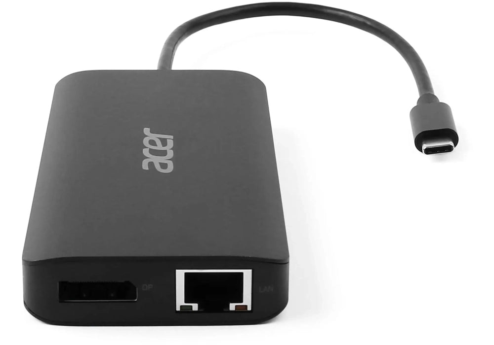 Acer Dockingstation – USB-C, 1× DP, 2× HDMI, 2× USB-A, 100 W PD, GbE, für Windows/Mac/ChromeOS