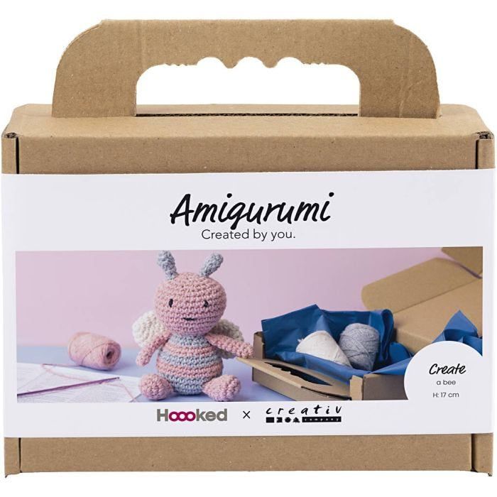 Creativ Company Häkelset Amigurumi Biene – Mehrfarbig