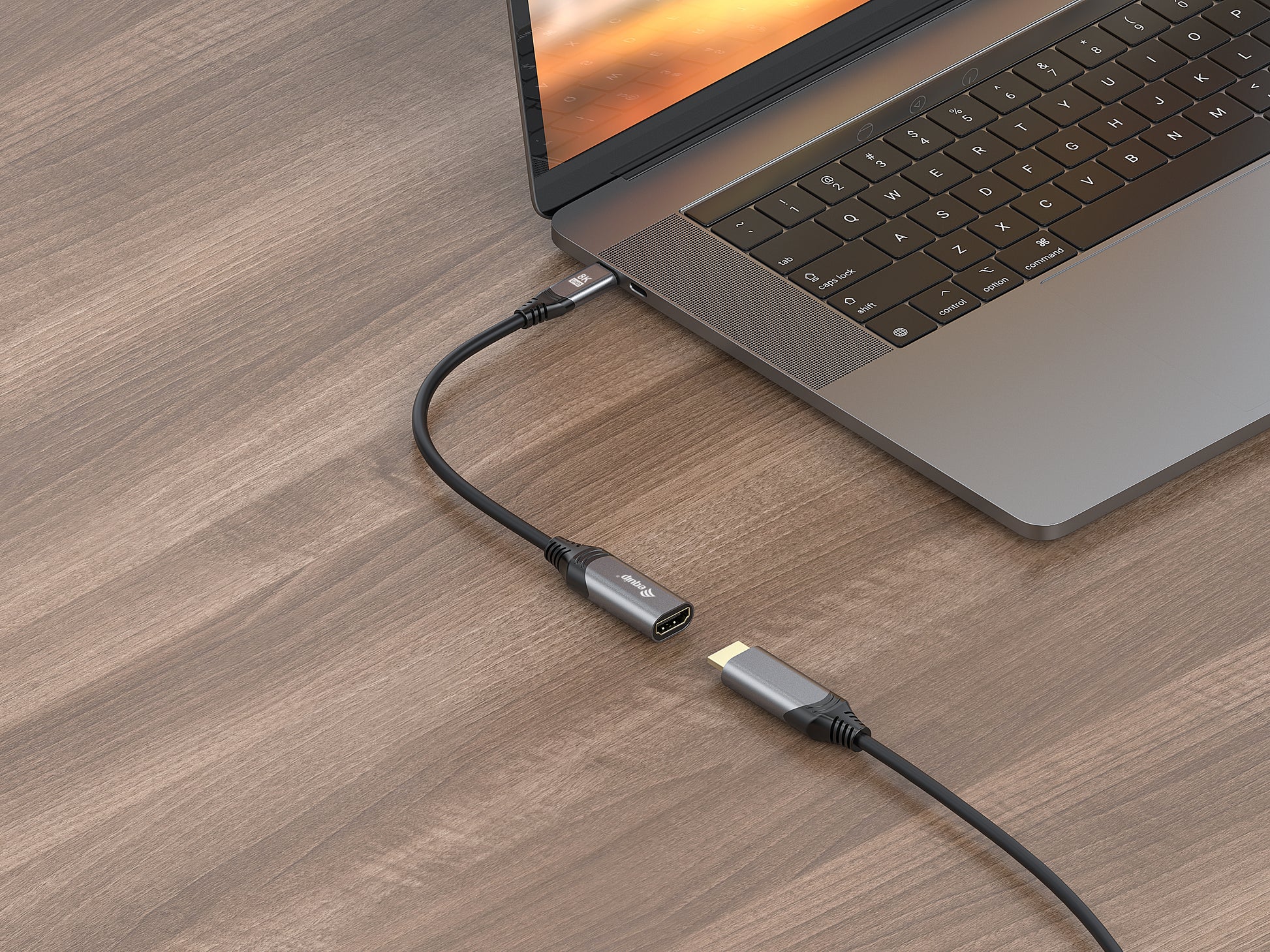 Equip USB-C-auf-HDMI-Adapter – 8K (7680 × 4320) @ 30 Hz, 0,15 m, HDMI 2.1