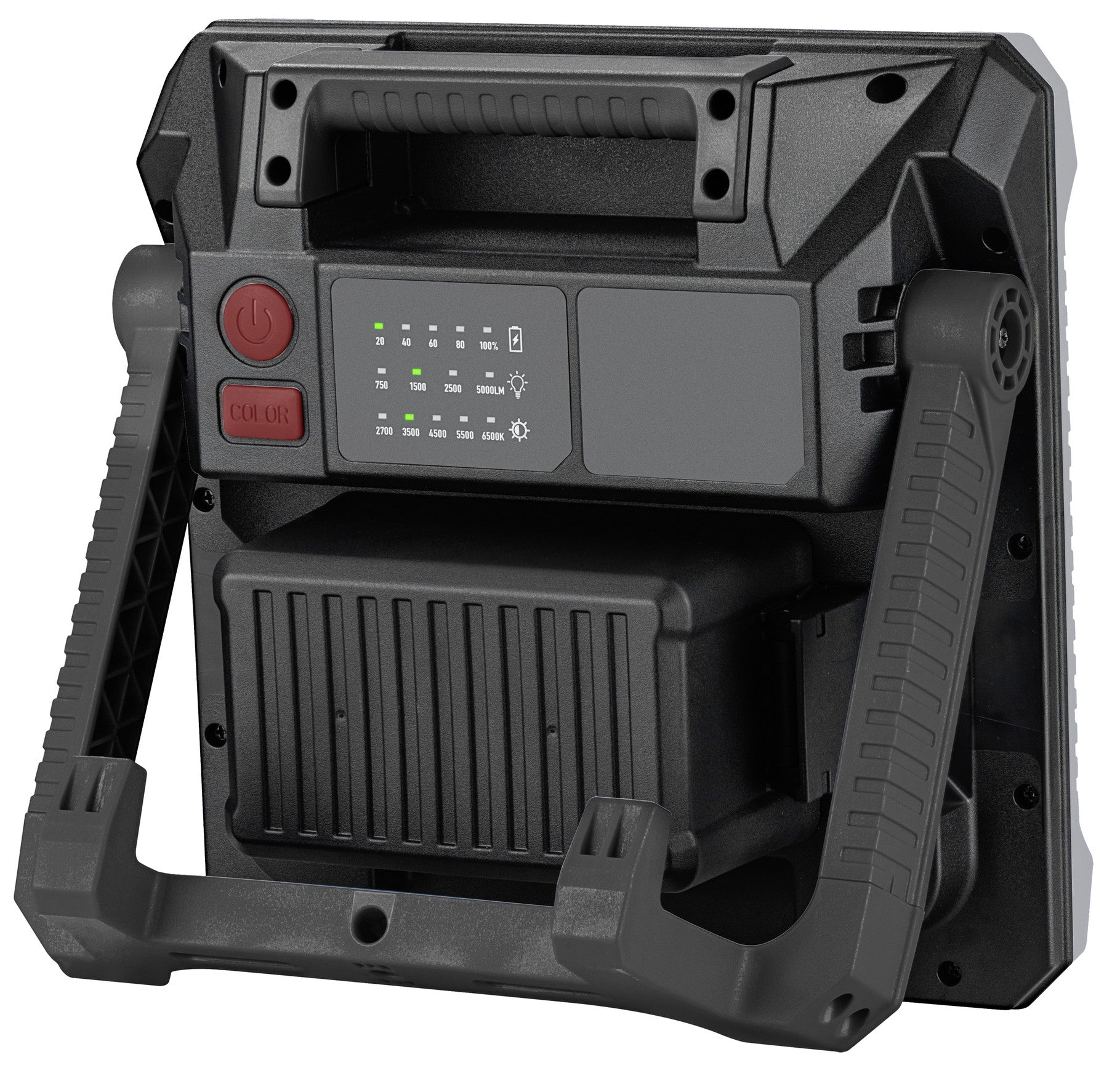 KRAFTWERK Arbeitsleuchte 702.006.500 – 5000 lm, 2700–6500 K, Akku (14,8 V, 5200 mAh), Grau
