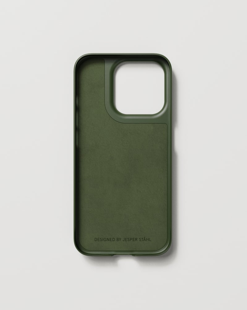 Nudient Backcover – für Apple iPhone 15 Pro, MagSafe, Recycling-Kunststoff, Pine Green