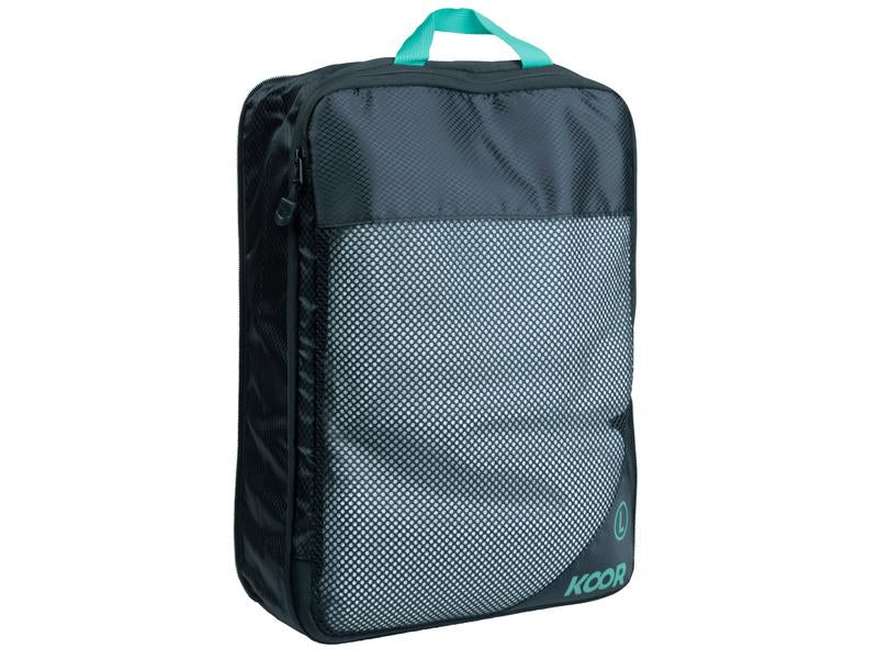 KOOR Reissverschlusstasche Goora Large – mit Tragegriff – 10 l, 40×9×30 cm – blau