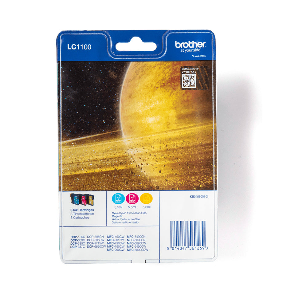 Brother Rainbow Tintenpatronen-Multipack, 3er-Pack