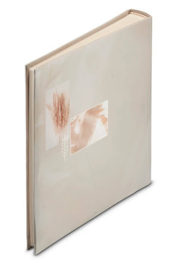 Hama Fotoalbum – für 300 × 300 mm, beige, mit Pergaminzwischenblättern, Karton