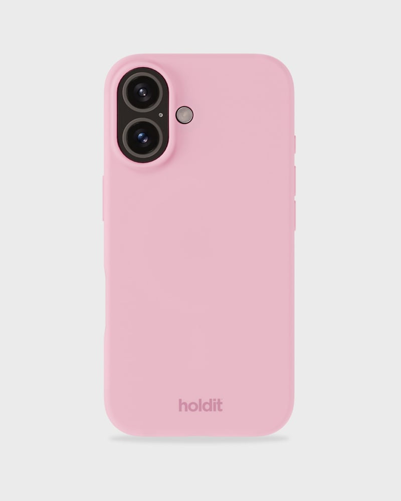 HoldIt Backcover – für Apple iPhone 16 Plus, Silikon, Pink