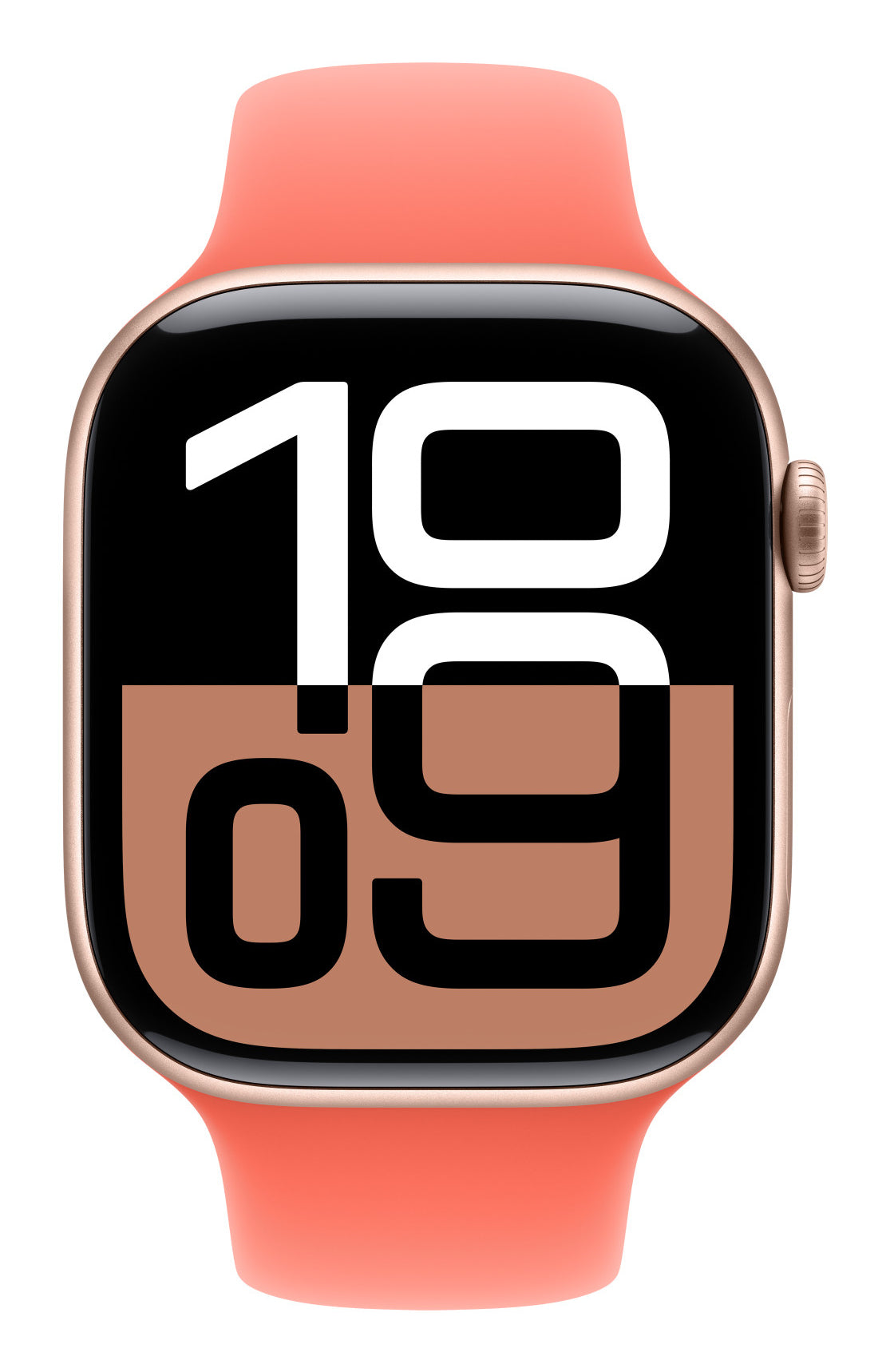 Apple Tangerine Sport Band – Armband – für Apple Watch 46 mm, Tangerine, M/L, Kunststoff