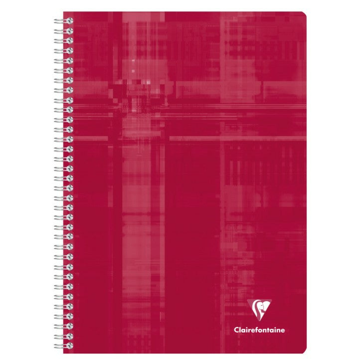 Clairefontaine Spiralheft, A4, kariert, Karton, 90 Blatt, 90 g/m² – farbig sortiert