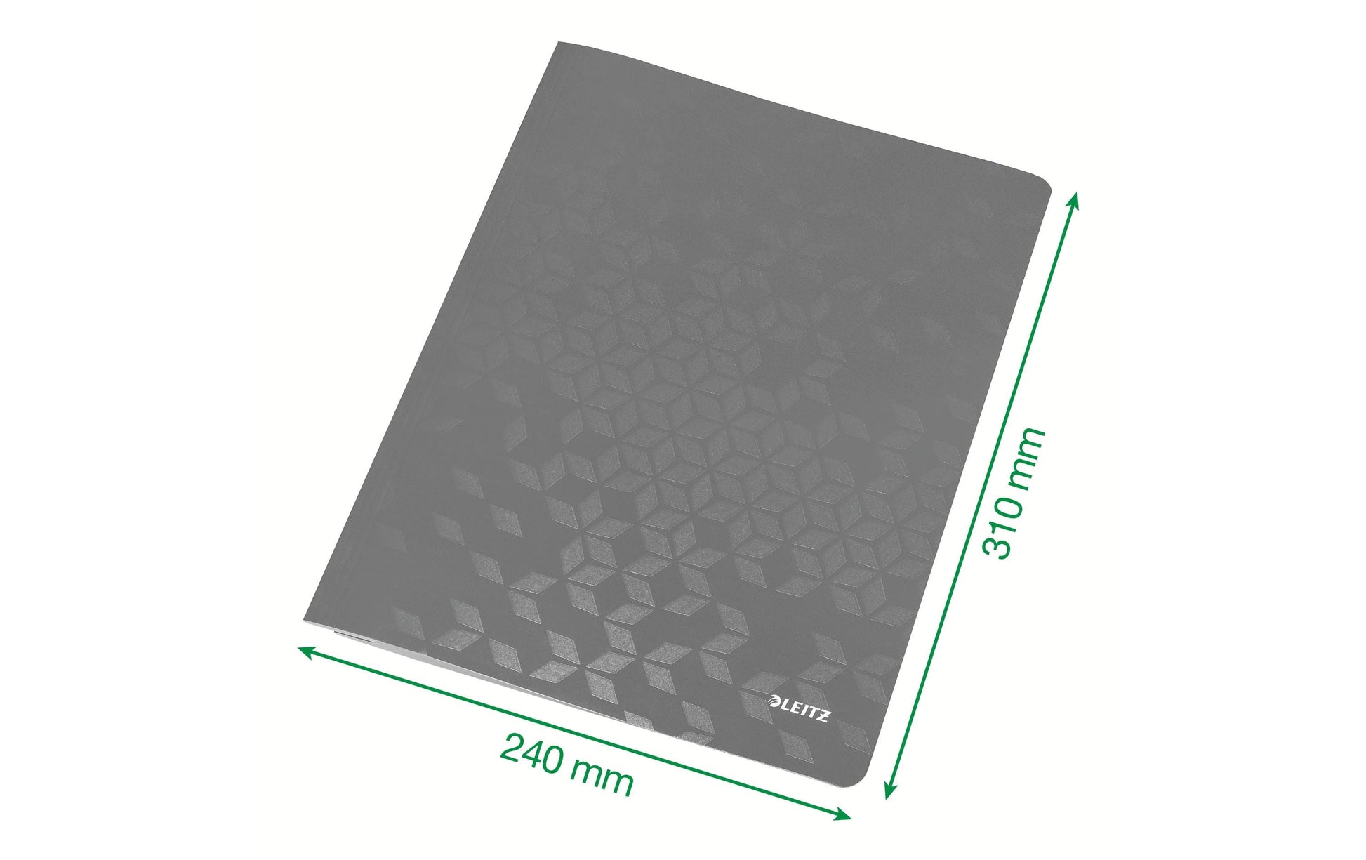 Leitz WOW Schnellhefter für A4, Karton, schwarz – bis 250 Blatt – 1 Stück