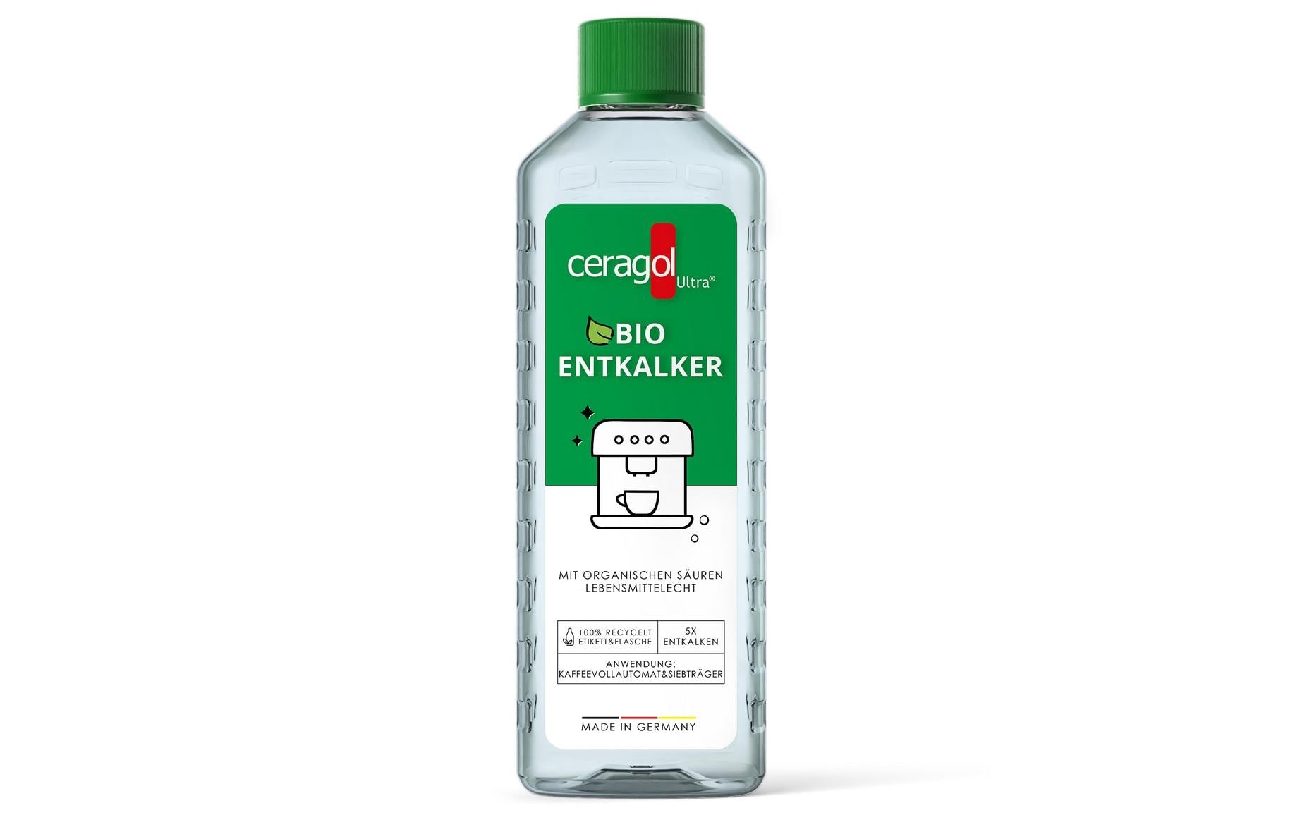 Ceragol Entkalker – für Kaffeemaschinen – Flüssigkeit, Flasche – 500 ml