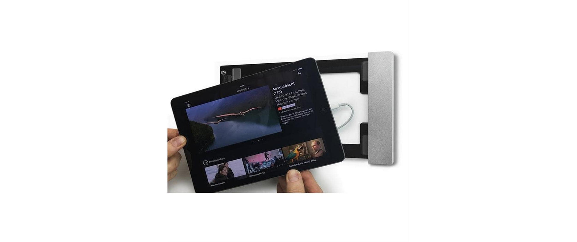 Smart Things sDock Fix A Tablet-Wandhalterung – für Apple iPad Pro 12,9" (3.–6. Gen.) – Schwarz
