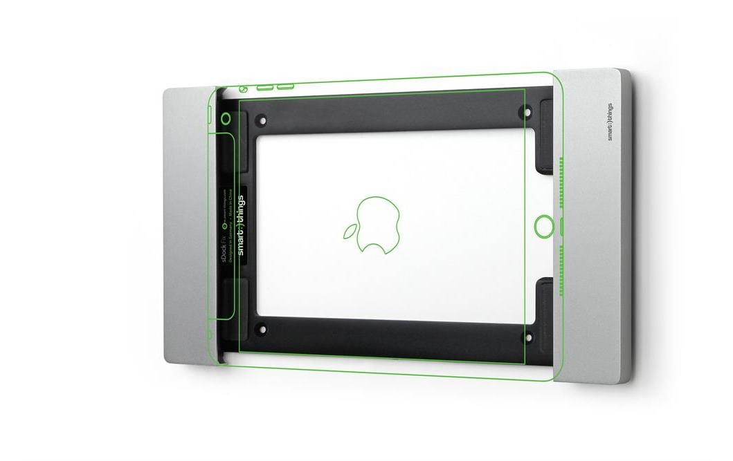 Smart Things Tablet-Wandhalterung – für iPad mini 8,3" (6. Gen.), abschliessbar, inkl. 2 Schlüssel – Silber
