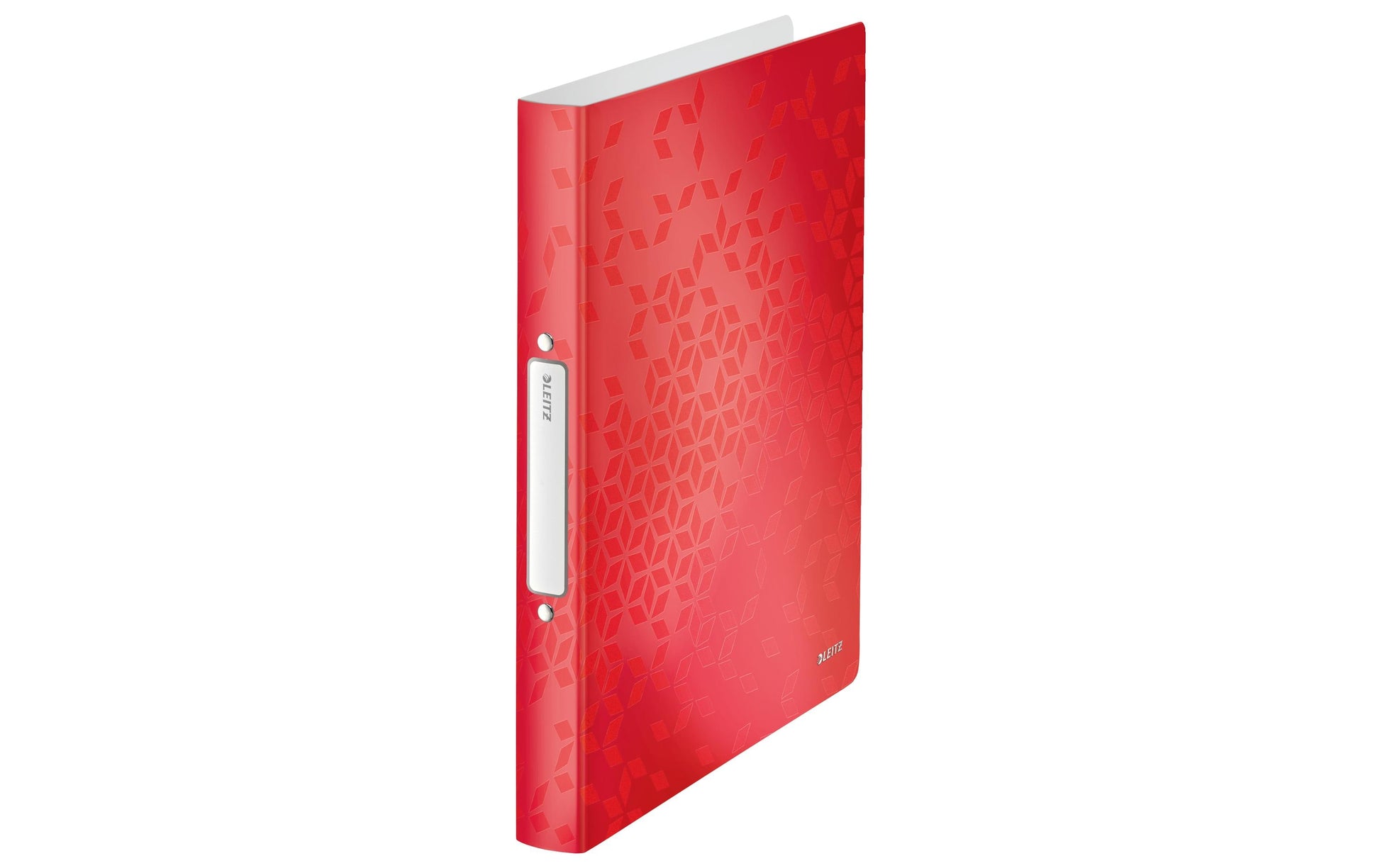 Leitz WOW Ringbuch – 2 Ringe Ø 25 mm – für A4 – Rückenbreite 3,2 cm – Rot