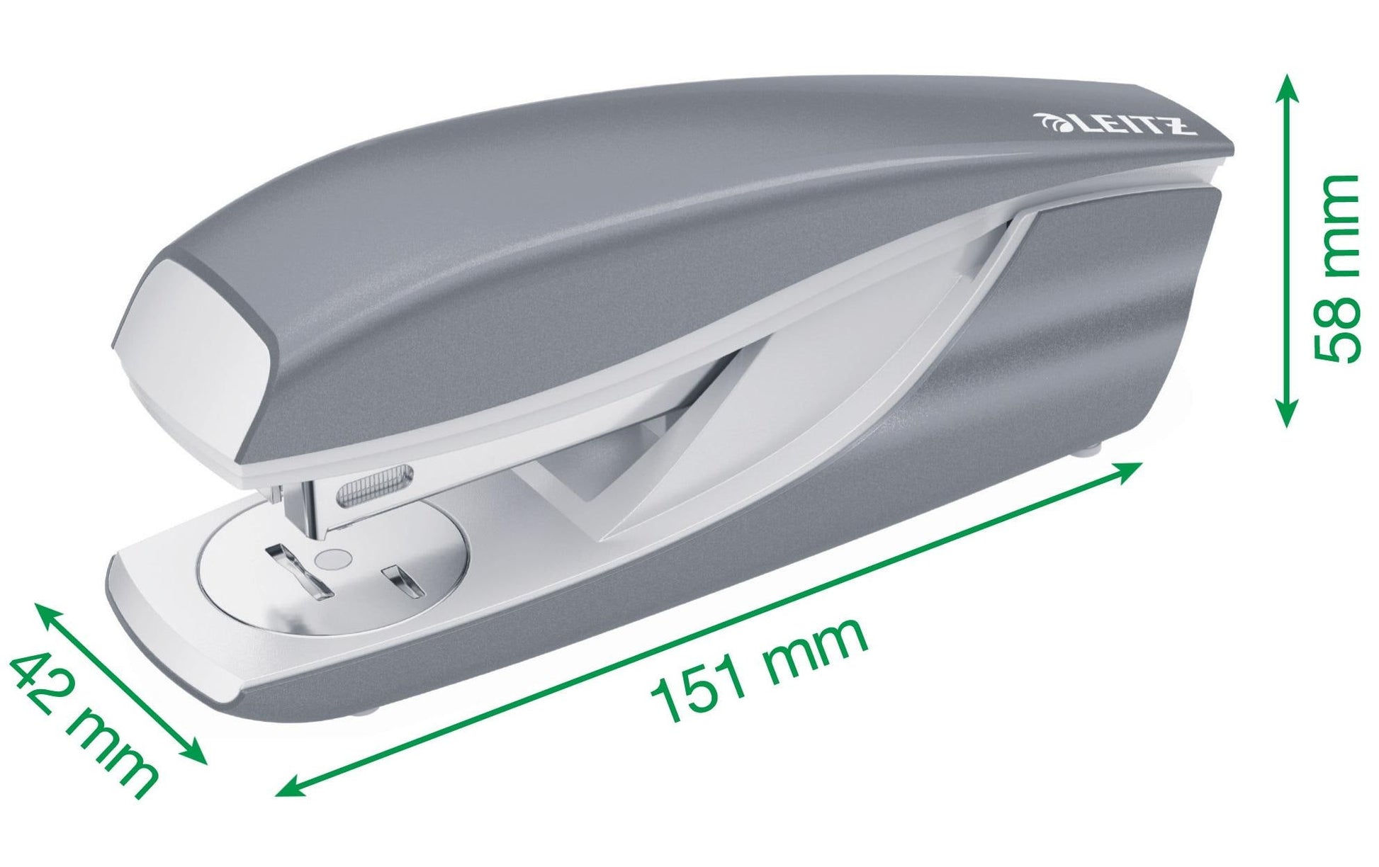 Leitz NeXXt WOW – Hefter, 30 Blatt, für 24/6, 26/6, integrierter Klammerentferner, Einlegetiefe 40 mm, rot glänzend