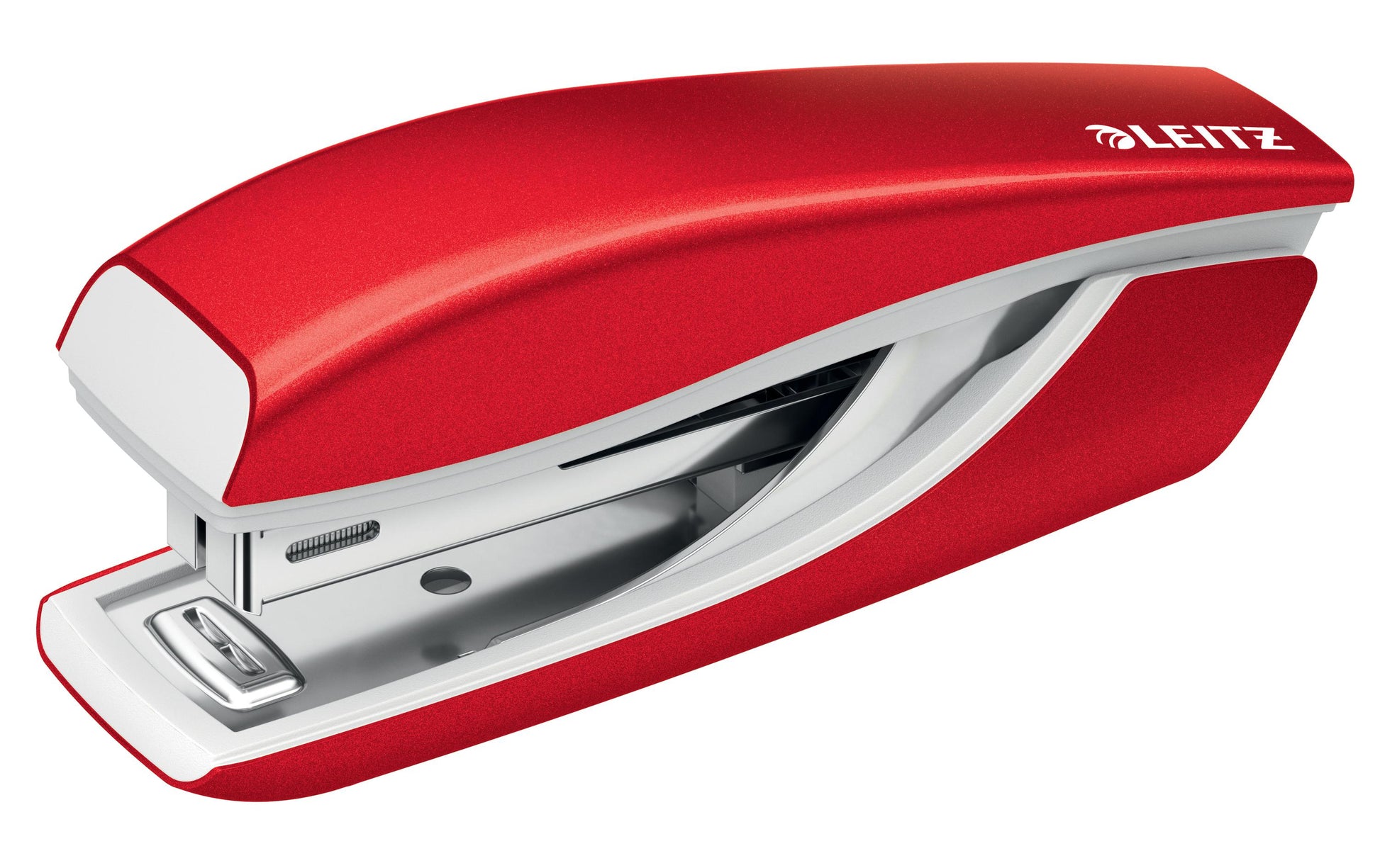 Leitz NeXXt WOW Mini Heftgerät – 10 Blatt, für Nr. 10, Rot