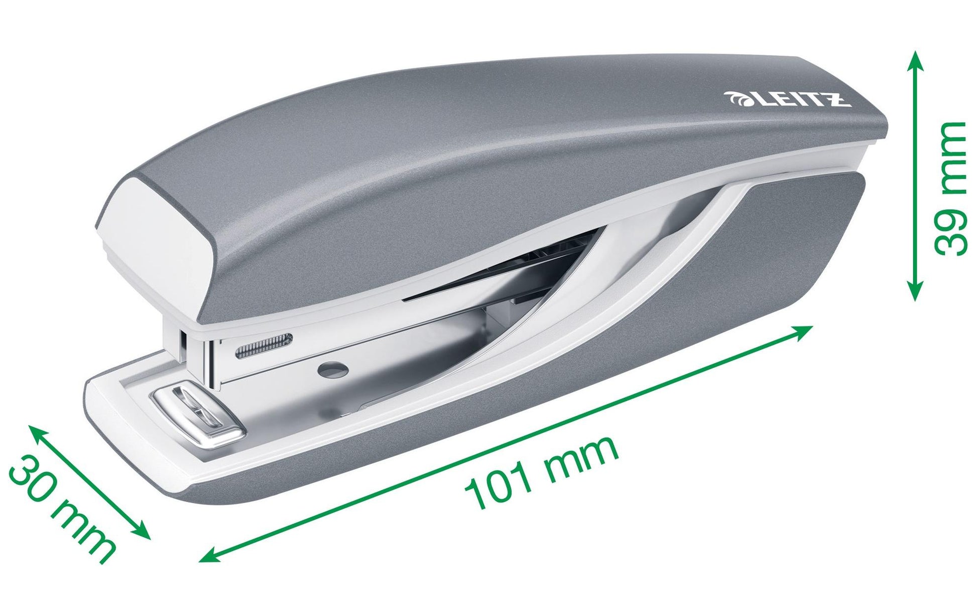 Leitz NeXXt WOW Mini Heftgerät – 10 Blatt, für Nr. 10, Rot