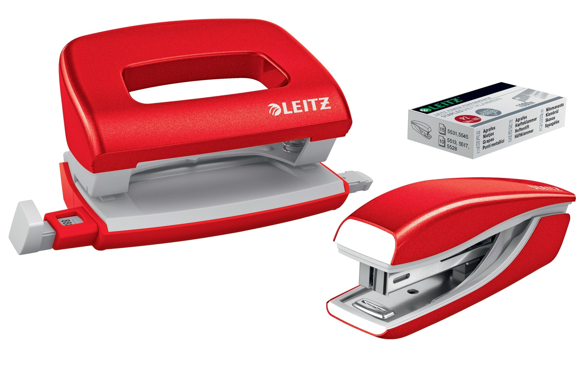 Leitz NeXXt WOW Heftgerät – 10 Blatt, Rot