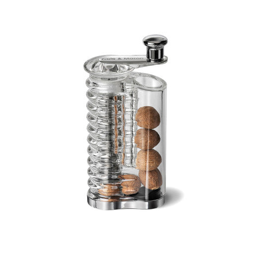 Cole & Mason Wallis – Muskatmühle 14,5 cm, Acryl/Metall, transparent/chrom