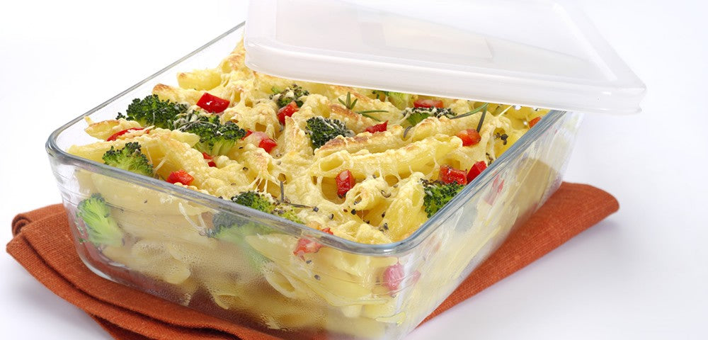 Pyrex Glasbehälter – 800 ml, Borosilikatglas, Transparent, mit Kunststoff-Deckel, ofenfest, spülmaschinenfest