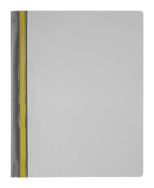 Durable Durabind Schnellhefter für A4, PVC, grau – transparenter Vorderdeckel – bis 30 Blatt