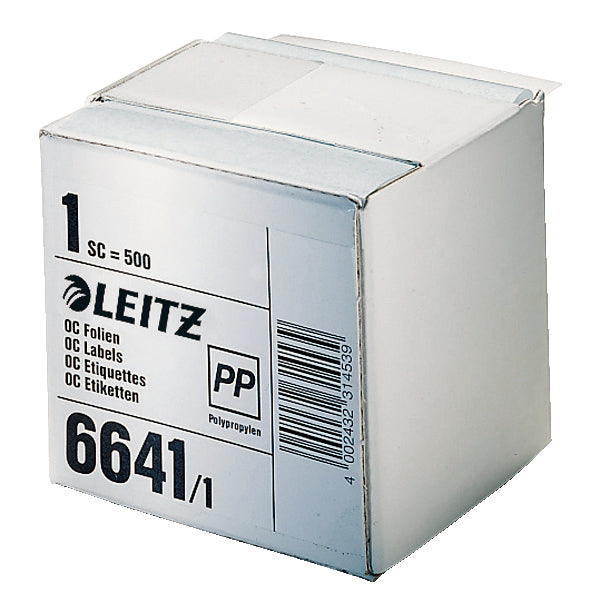 Leitz Schutzfolienschildchen – rechteckig 72 × 39 mm, permanent, transparent, Rolle, für 6640/6642/6643