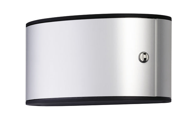 Durable KEY BOX 12 – Schlüsselkasten für 12 Schlüssel, Aluminium, Schwarz/Silber, 302 × 118 × 160 mm
