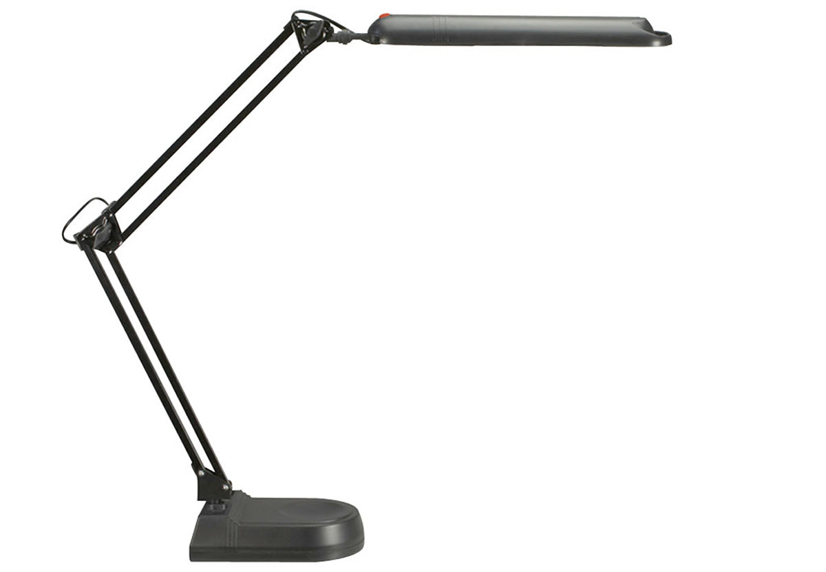 MAUL LED Tischleuchte Atlantic – drehbar, neigbar, Standfuss – 5'800 K – 400 lm 9 W – schwarz